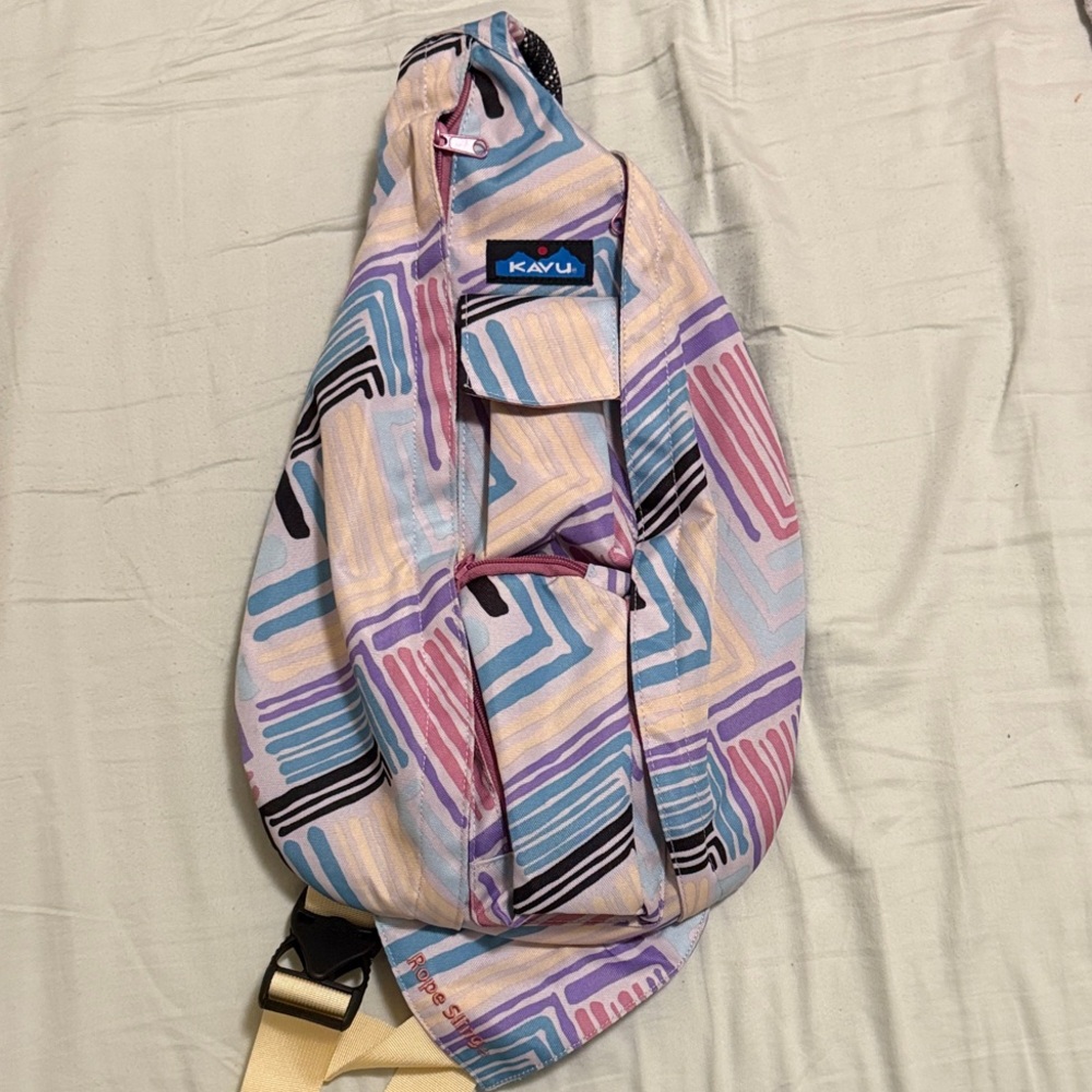 KAVU Pastel Geometric Sling Bag